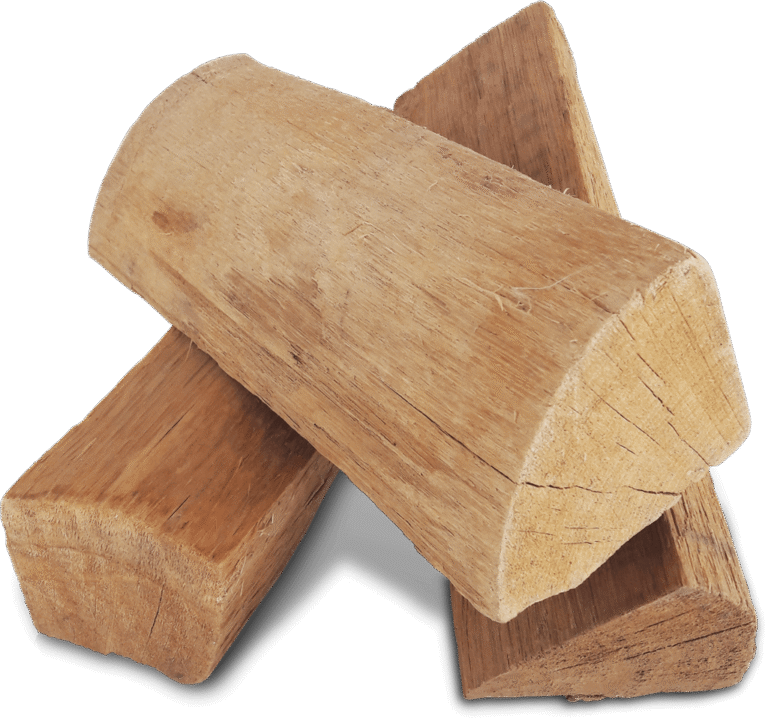 Bûches de bois de chauffage