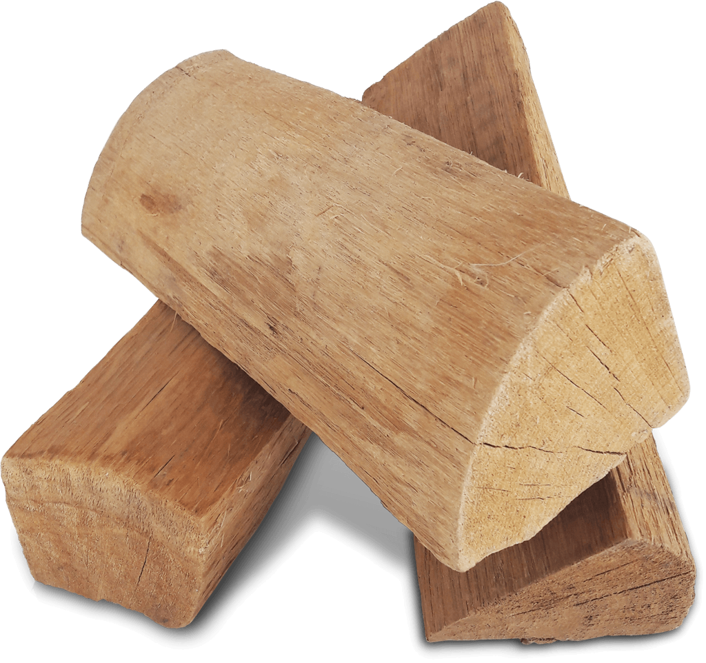 Bûches de bois de chauffage