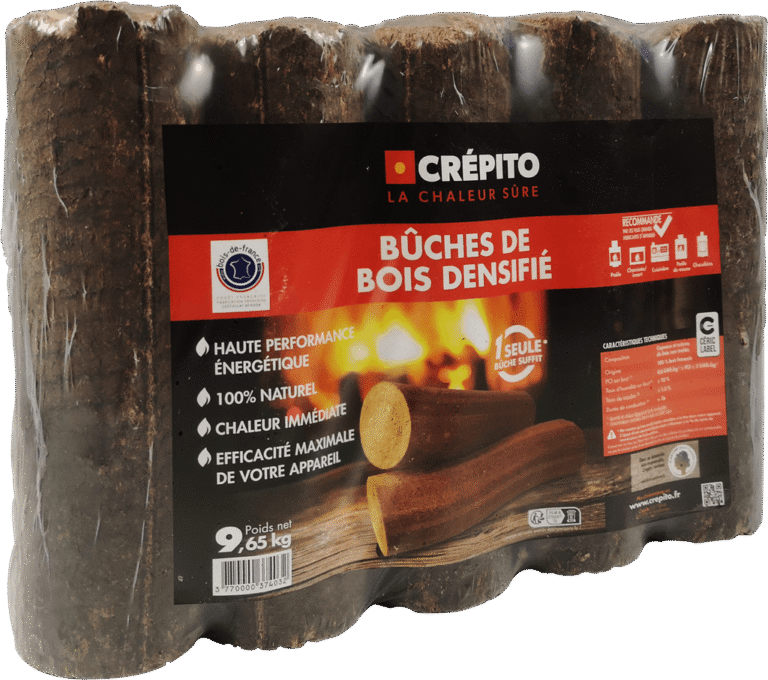 Pack de bûches compressées