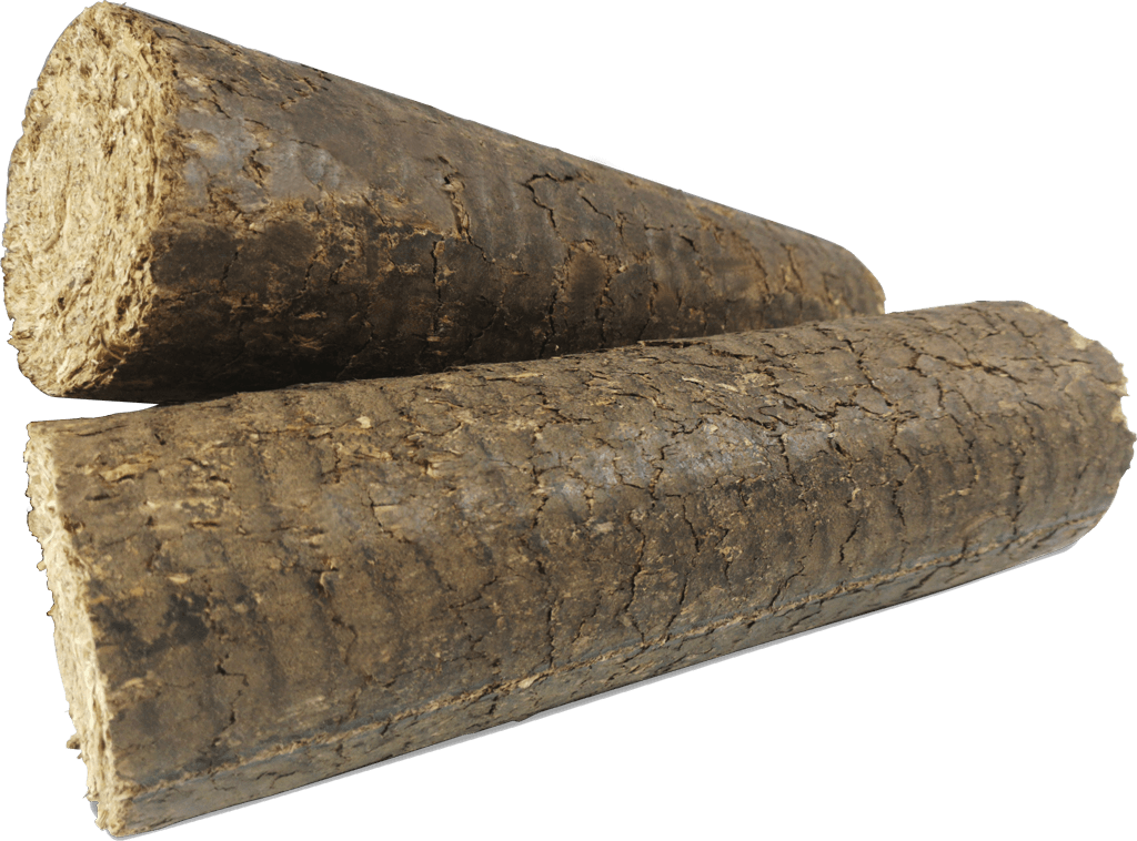 Bûches compressées