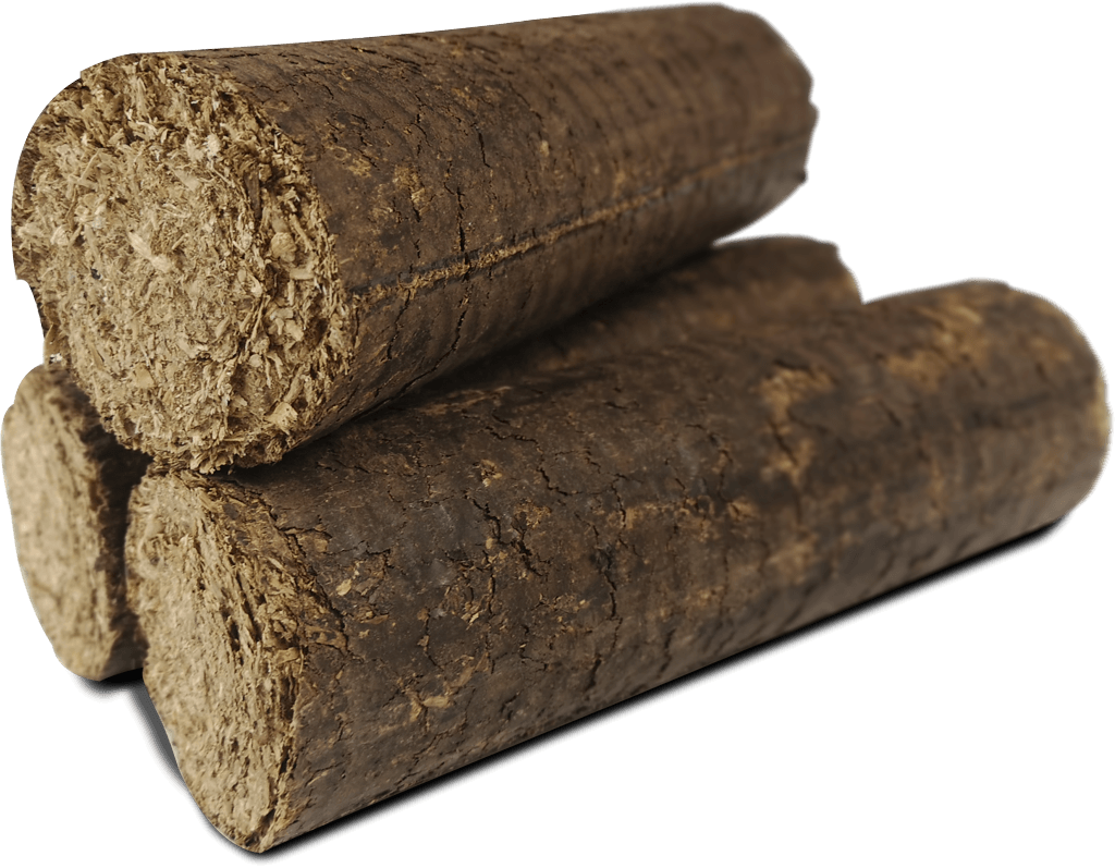 Bûches compressées